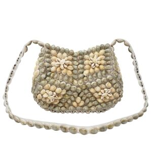 Handmade seashell purse handbag bag beach tropical beachy